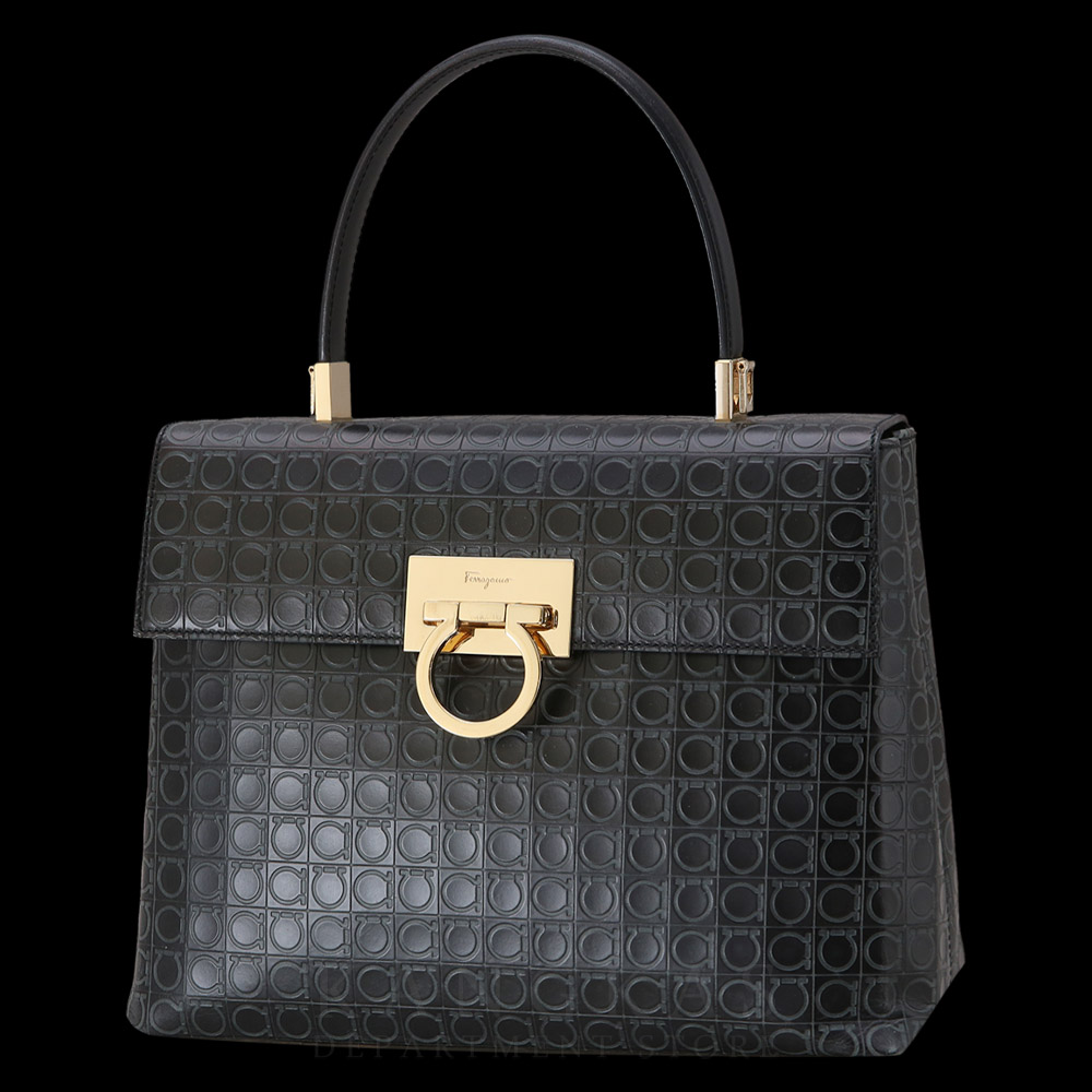 FERRAGAMO(USED)페레가모 간치니 토트겸 숄더백